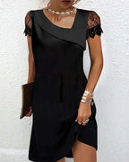 Robe En Dentelle Femme Ajustée Pour Soirée Et Cocktail