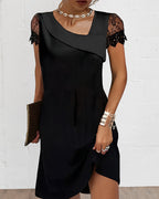 Robe En Dentelle Femme Ajustée Pour Soirée Et Cocktail
