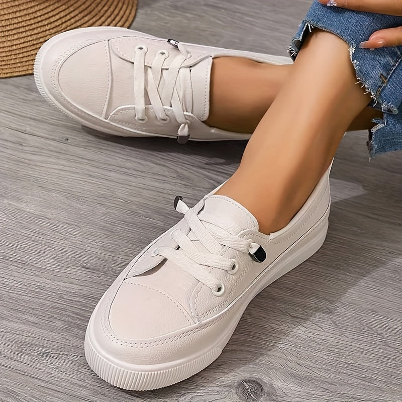 Chaussures Femme Orthopédiques En Cuir À Lacets Confortables