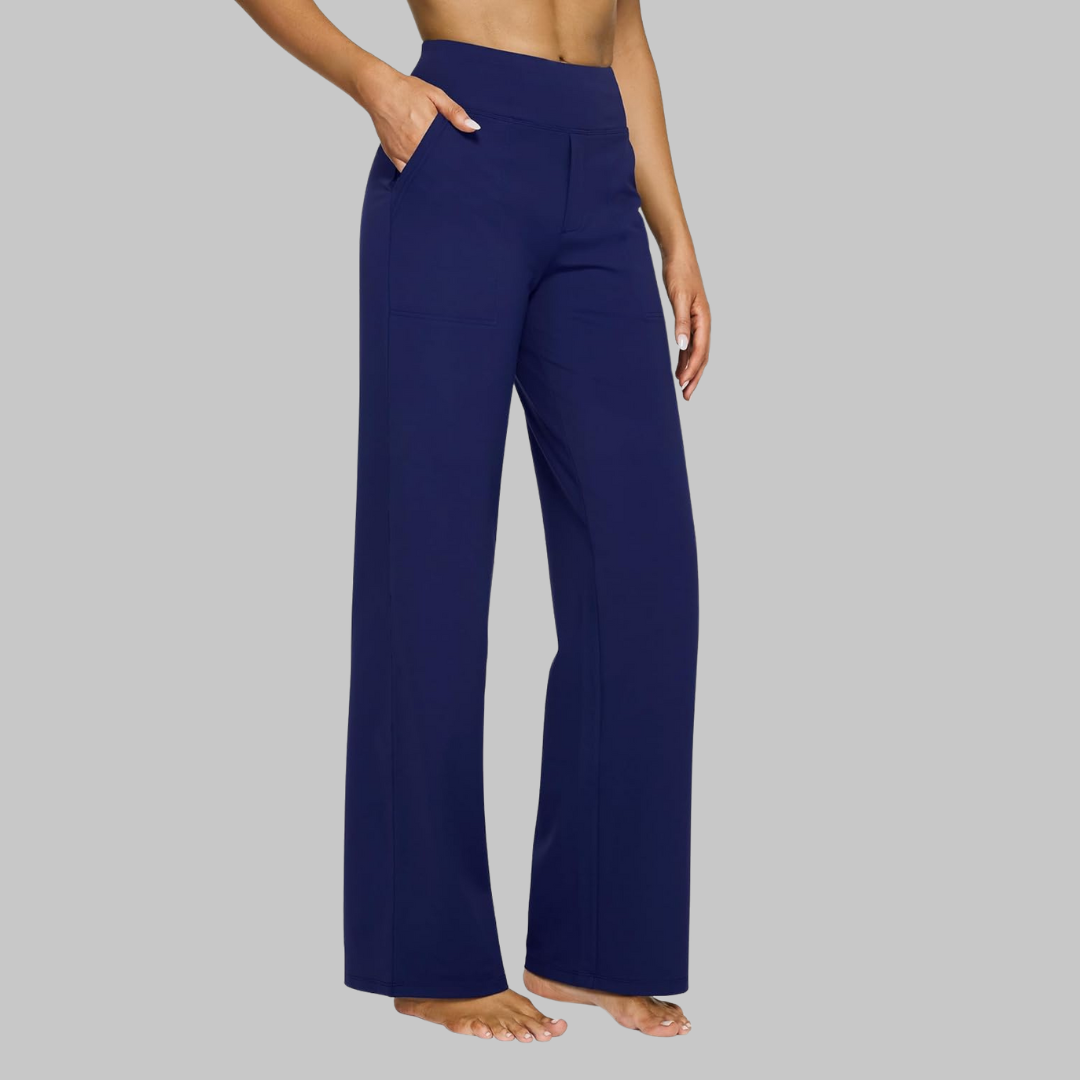 Pantalon Taille Haute Femme Pour Yoga Doux Et Extensible