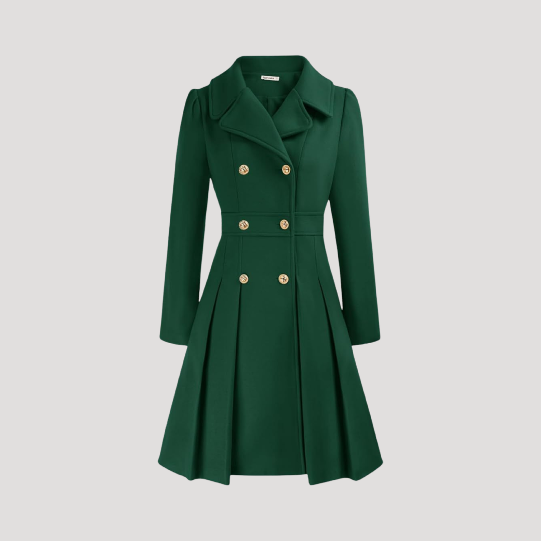 Manteau Femme Croisé À Double Boutonnage Structuré