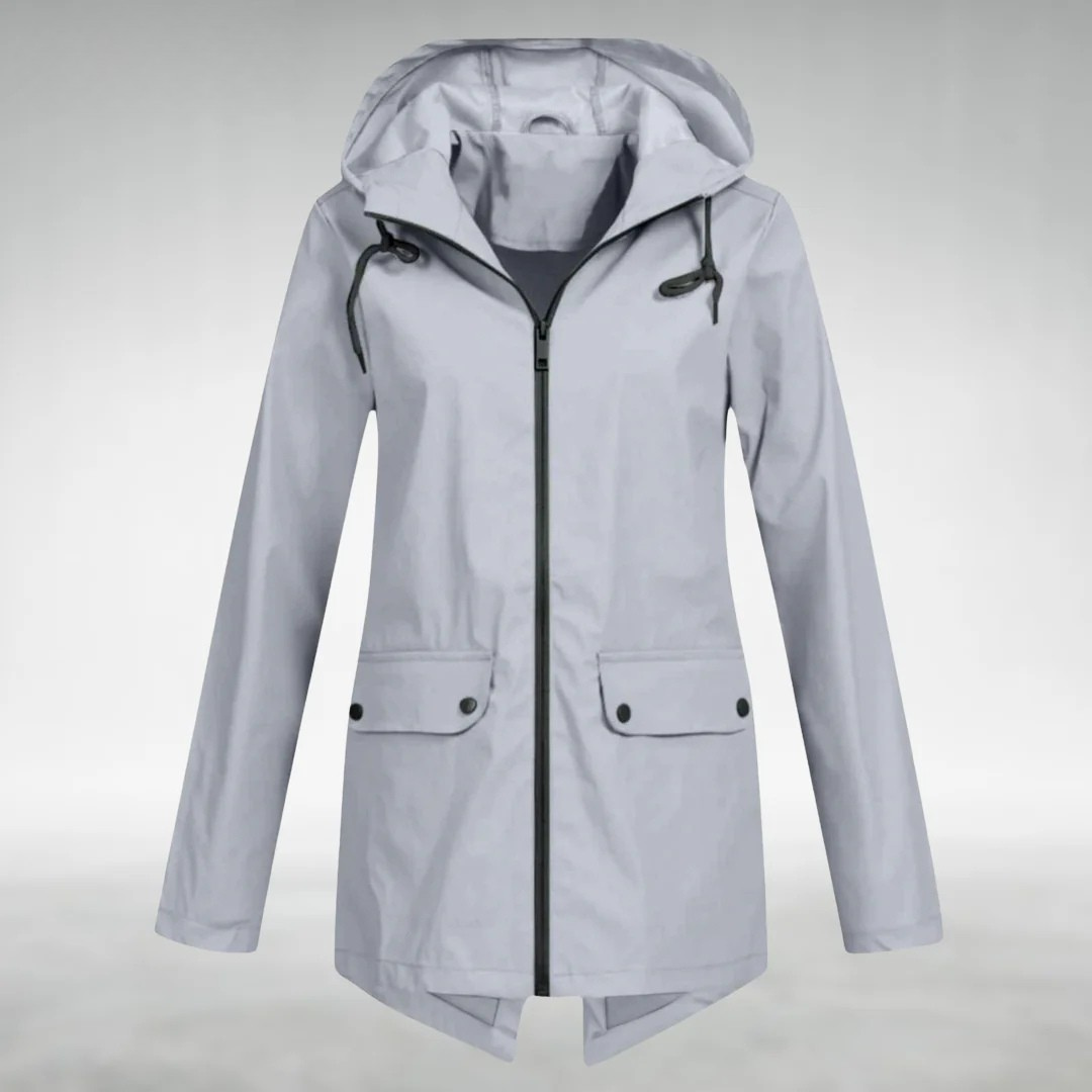 Veste Imperméable Femme Légère À Capuche Ajustable