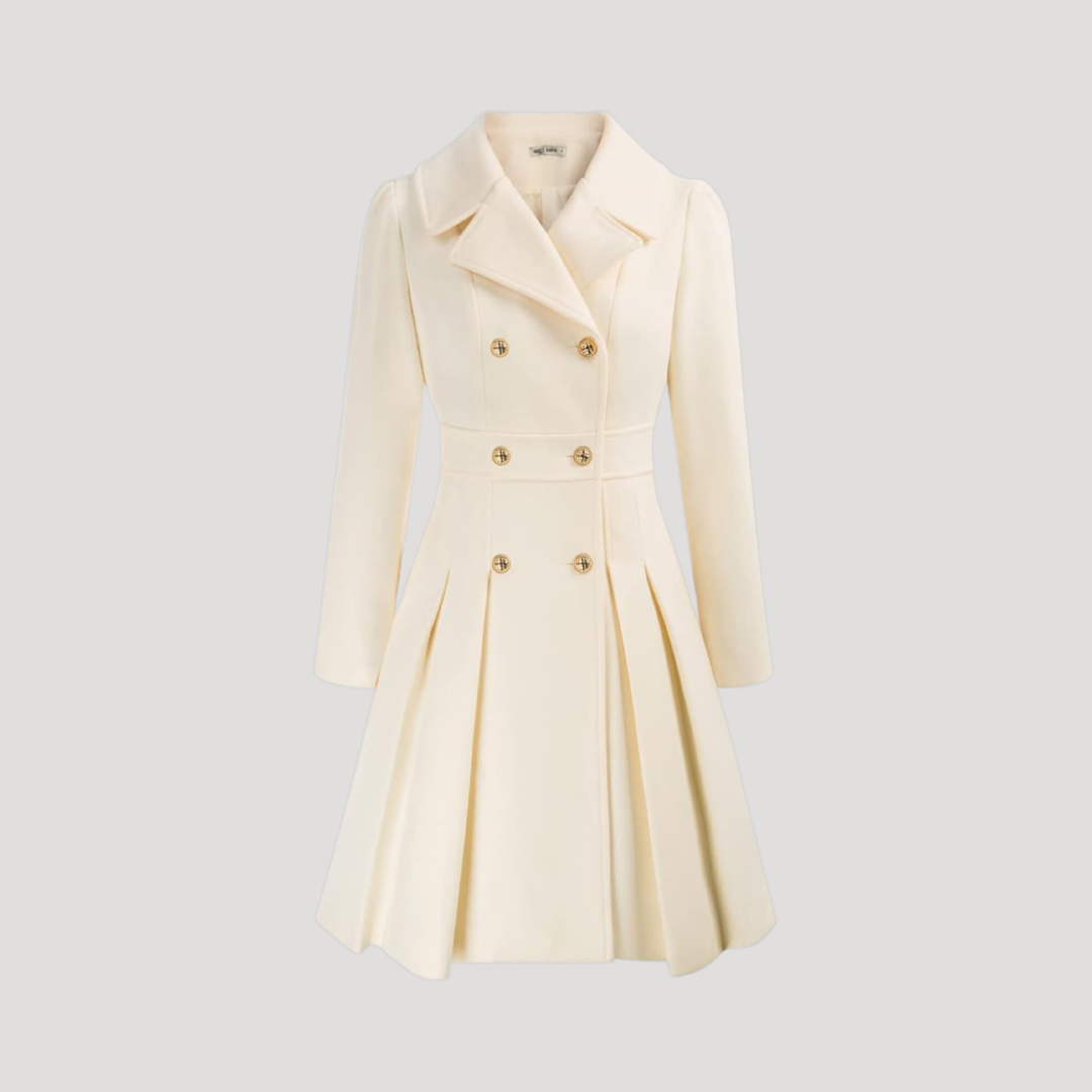 Manteau Femme Croisé À Double Boutonnage Structuré