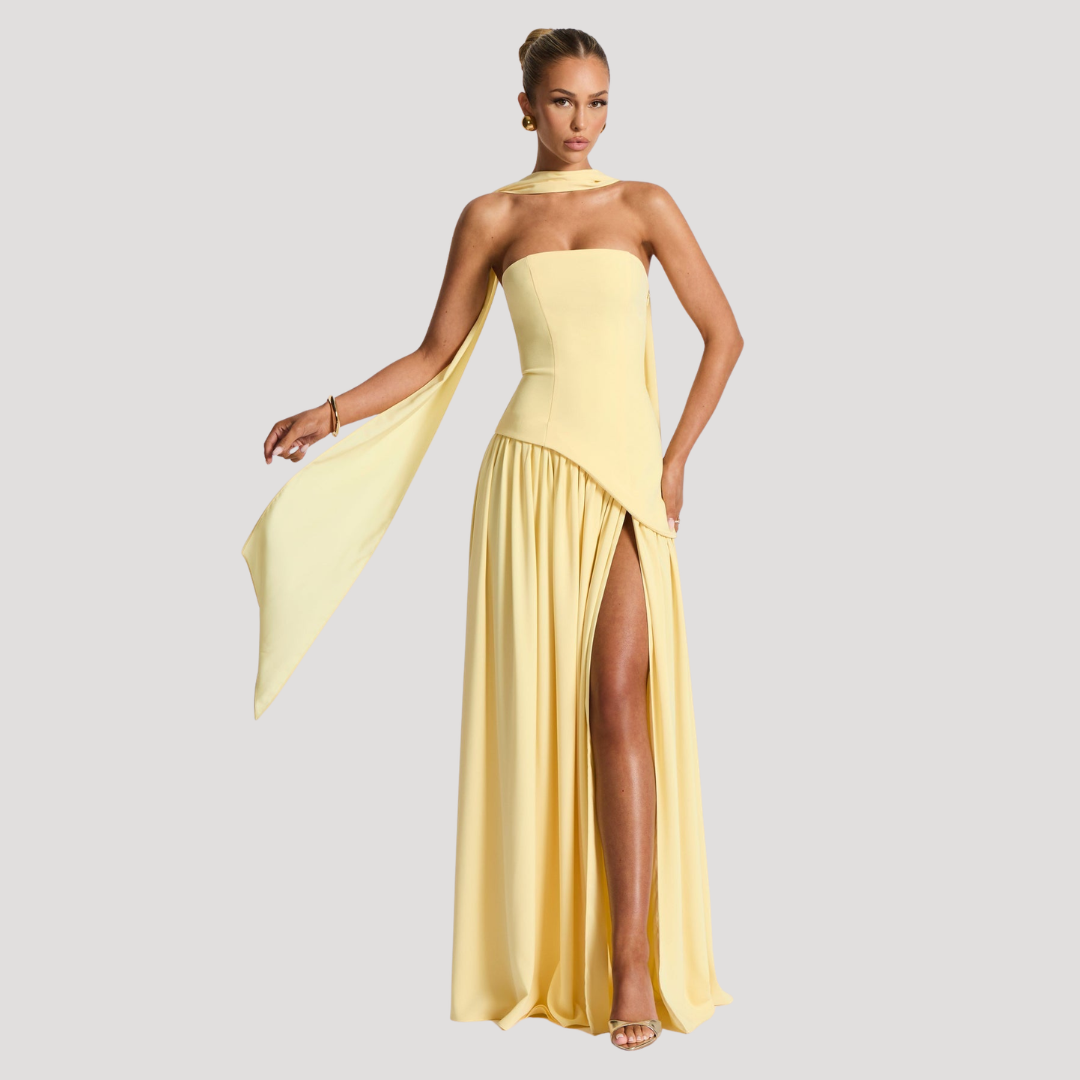 Robe De Cérémonie Femme Longue Bustier Plissée