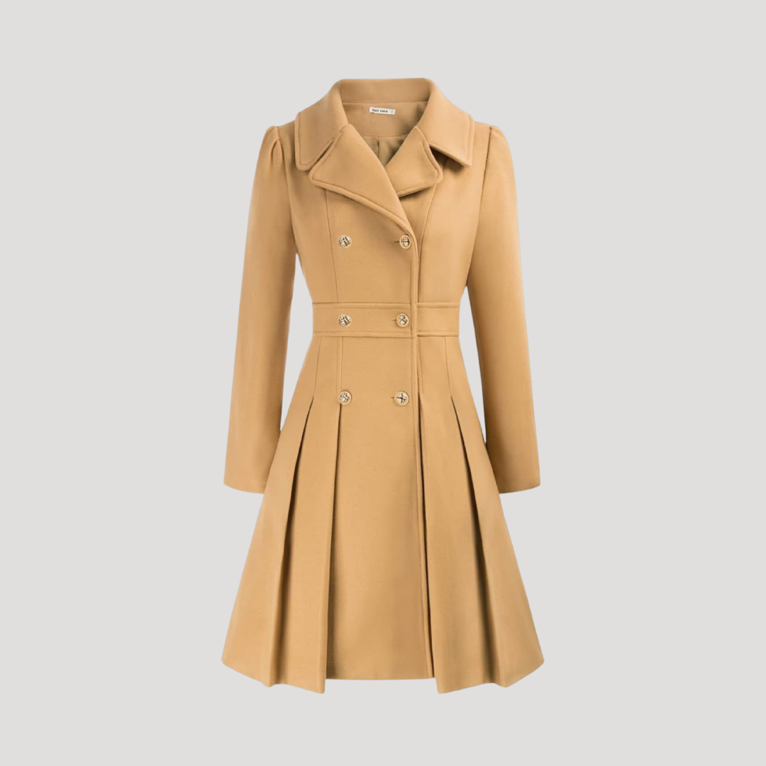 Manteau Femme Croisé À Double Boutonnage Structuré