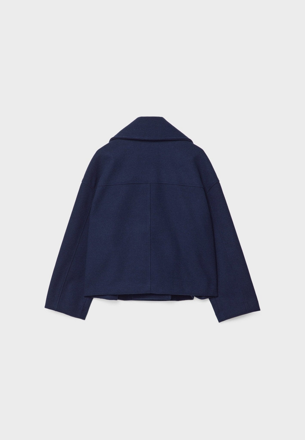 Blazer Court Femme À Revers Pointus Et Double Boutonnage