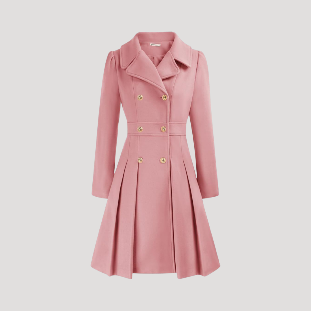 Manteau Femme Croisé À Double Boutonnage Structuré