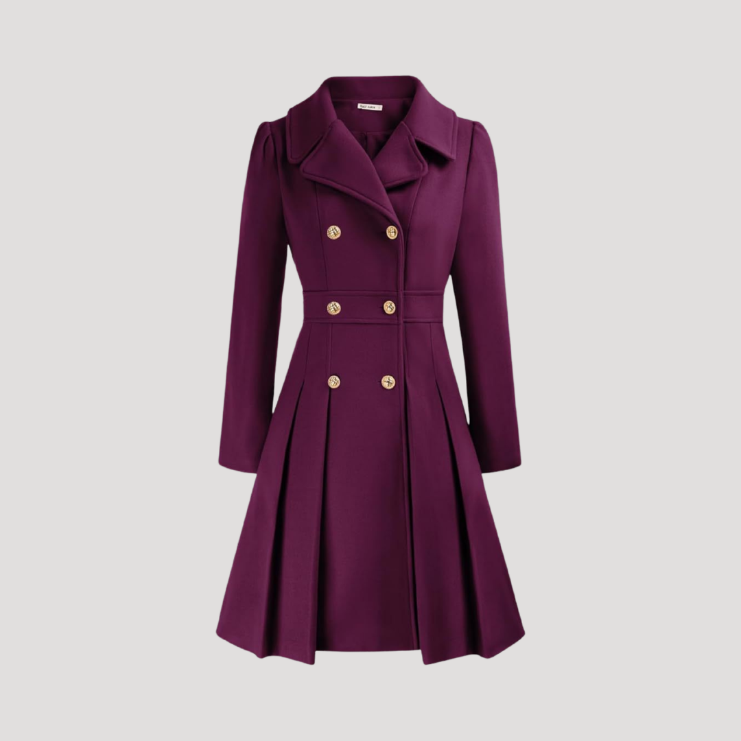 Manteau Femme Croisé À Double Boutonnage Structuré