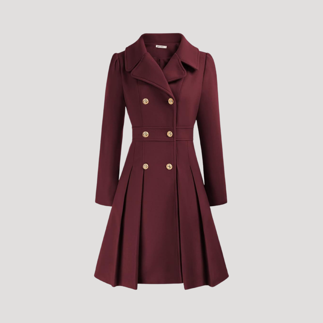Manteau Femme Croisé À Double Boutonnage Structuré