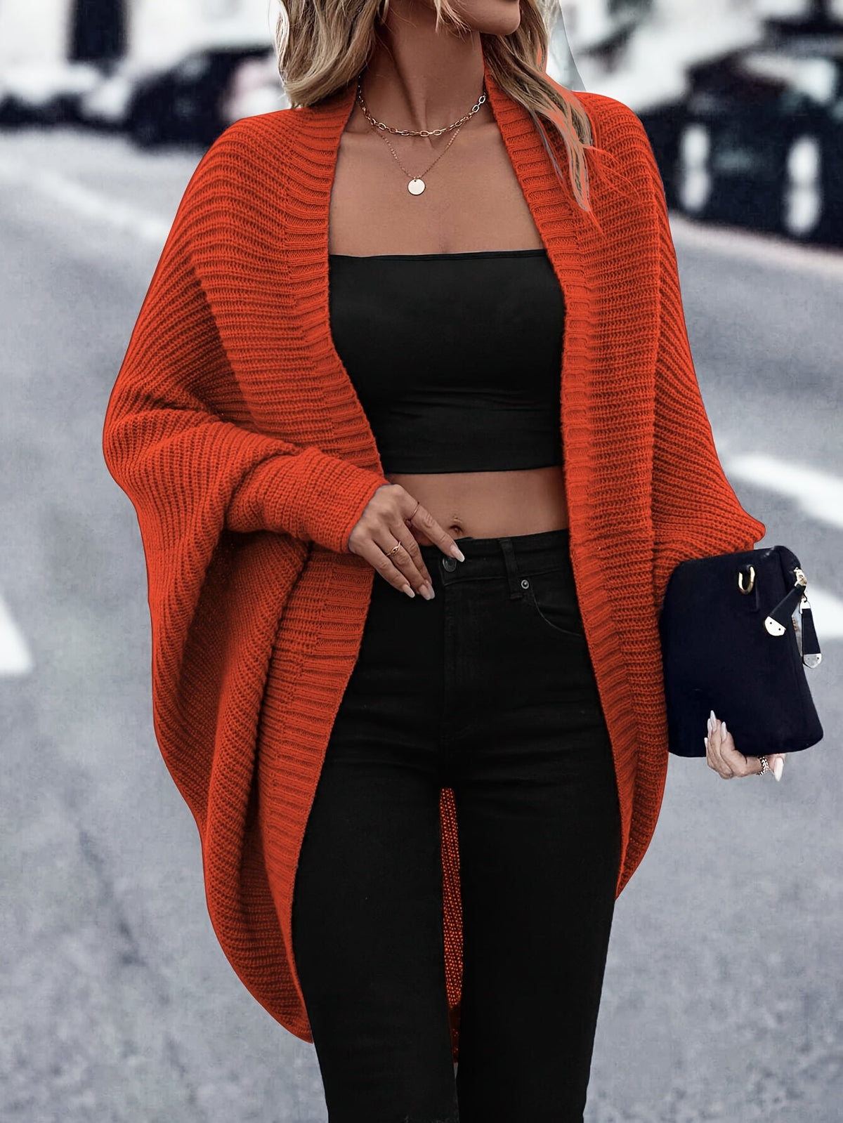 Cardigan Mi-Long Chic Femme