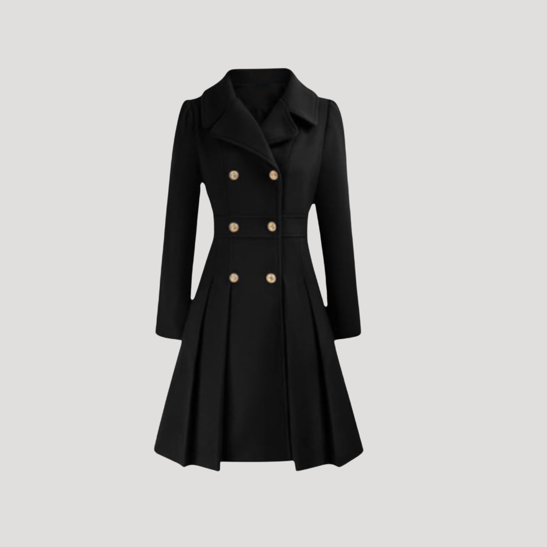 Manteau Femme Croisé À Double Boutonnage Structuré