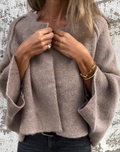 Cardigan Femme Ouvert En Maille Douce Coupe Oversize