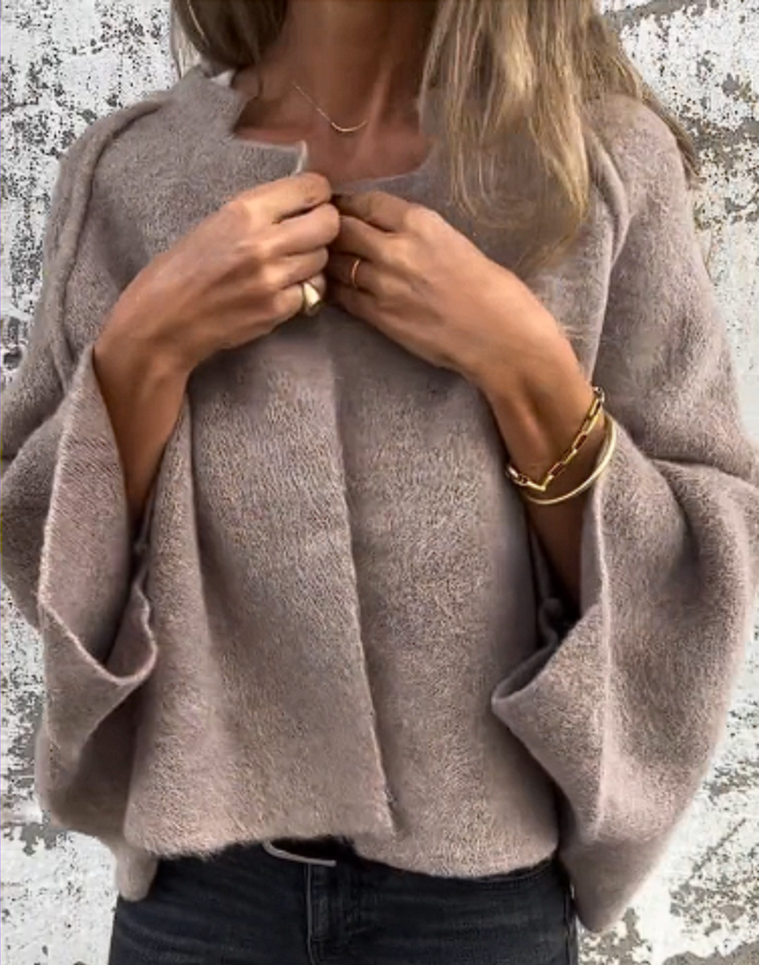 Cardigan Femme Ouvert En Maille Douce Coupe Oversize