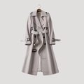 Trench Femme Long Ceinturé À Double Boutonnage