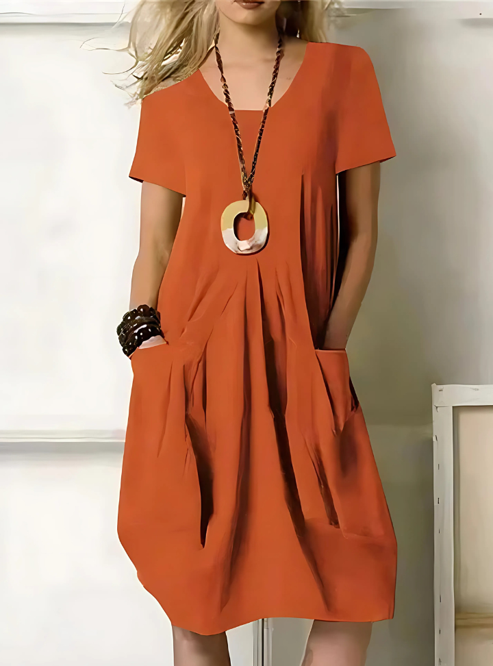 Robe élégante coupe évasée pour femme