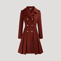 Manteau Femme Croisé À Double Boutonnage Structuré