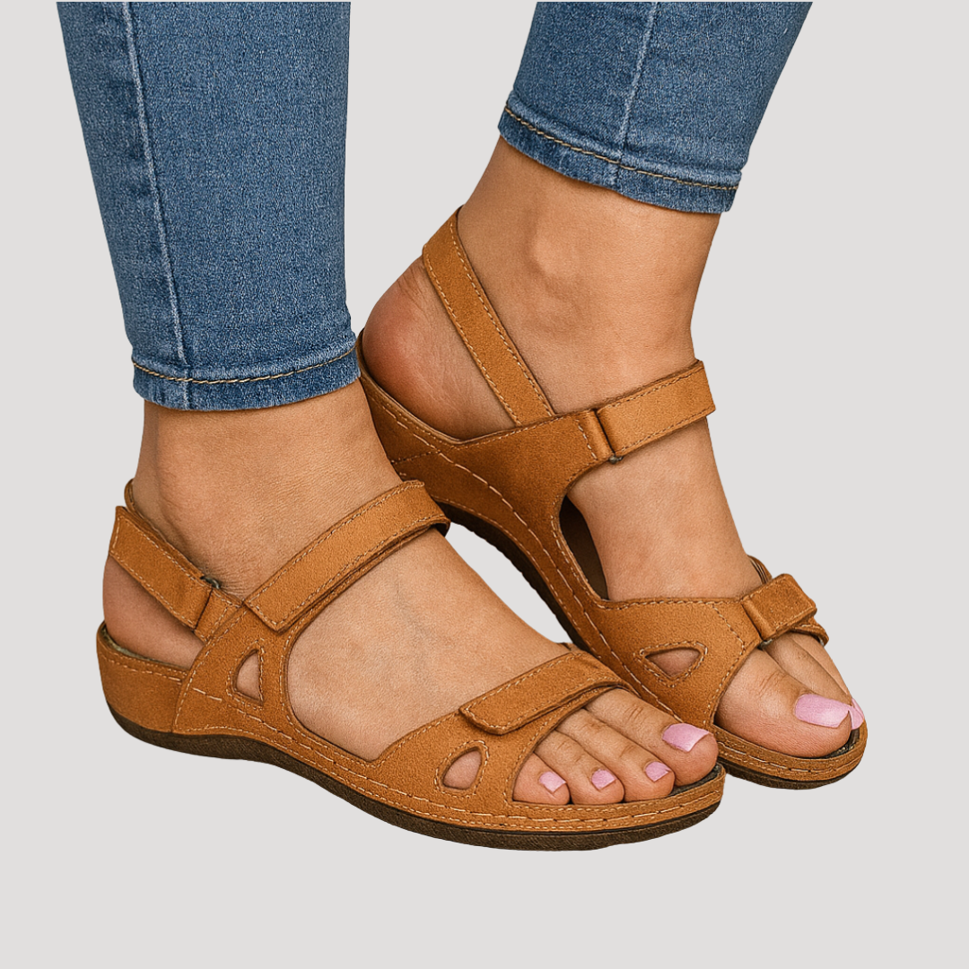 Sandales Femme À Brides Ajustables Et Semelle Souple