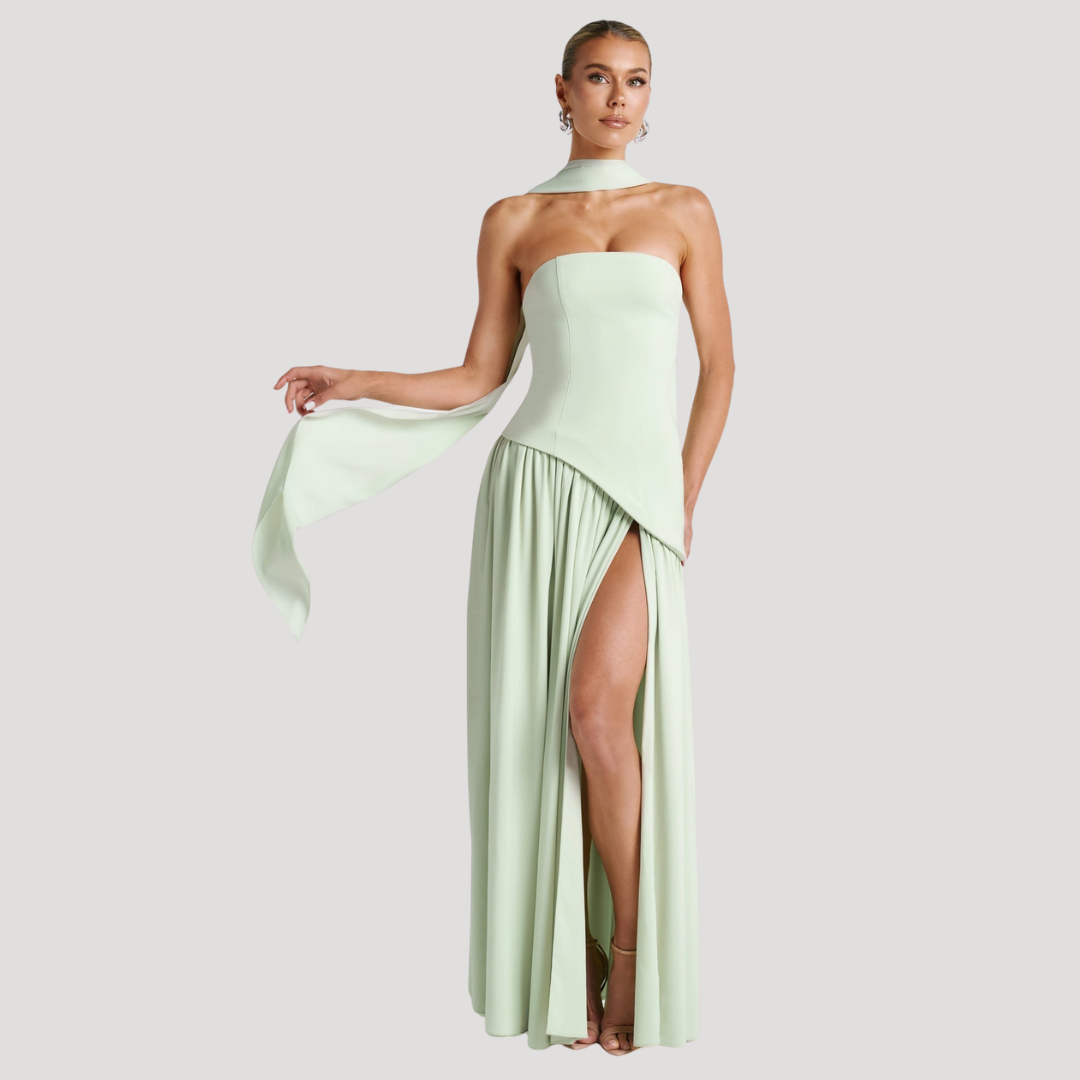 Robe De Cérémonie Femme Longue Bustier Plissée