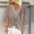 Blouse Femme Fluide En Chiffon Léger Pour L'Été