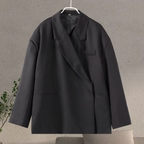 Blazer Femme Oversize À Col Revers Et Coupe Structurée