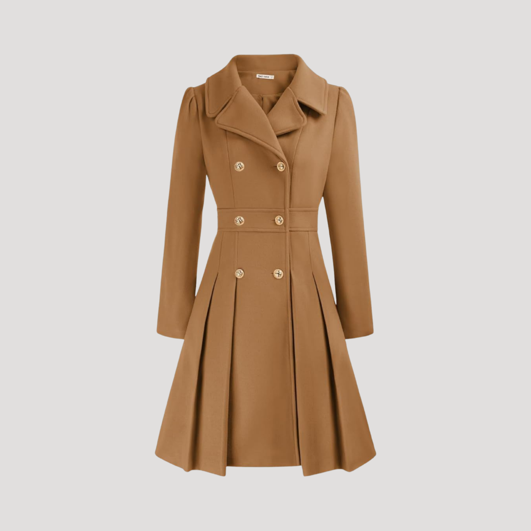 Manteau Femme Croisé À Double Boutonnage Structuré