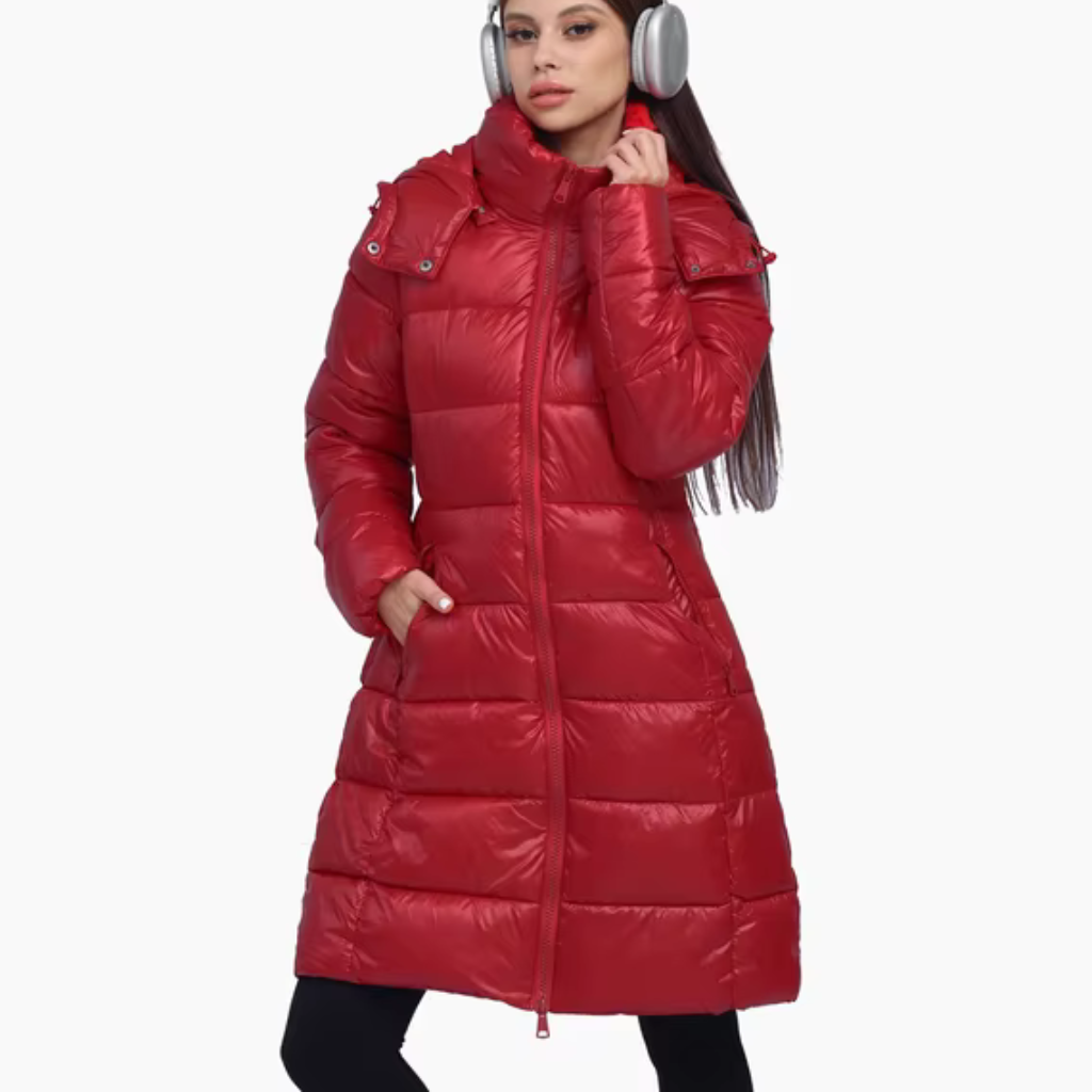 Doudoune Femme Longue Matelassée Et Chaude Pour L'Hiver