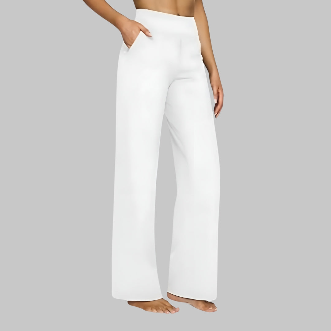 Pantalon Taille Haute Femme Pour Yoga Doux Et Extensible