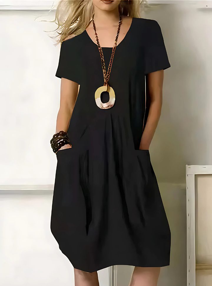 Robe élégante coupe évasée pour femme