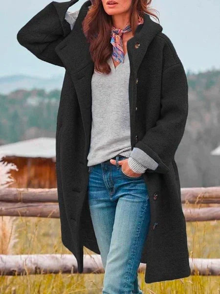 Manteau Femme En Laine Douce Coupe Féminine Et Chaude