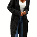 Gilet Femme En Maille Sans Col Avec Poche Pratique