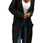 Gilet Femme En Maille Sans Col Avec Poche Pratique