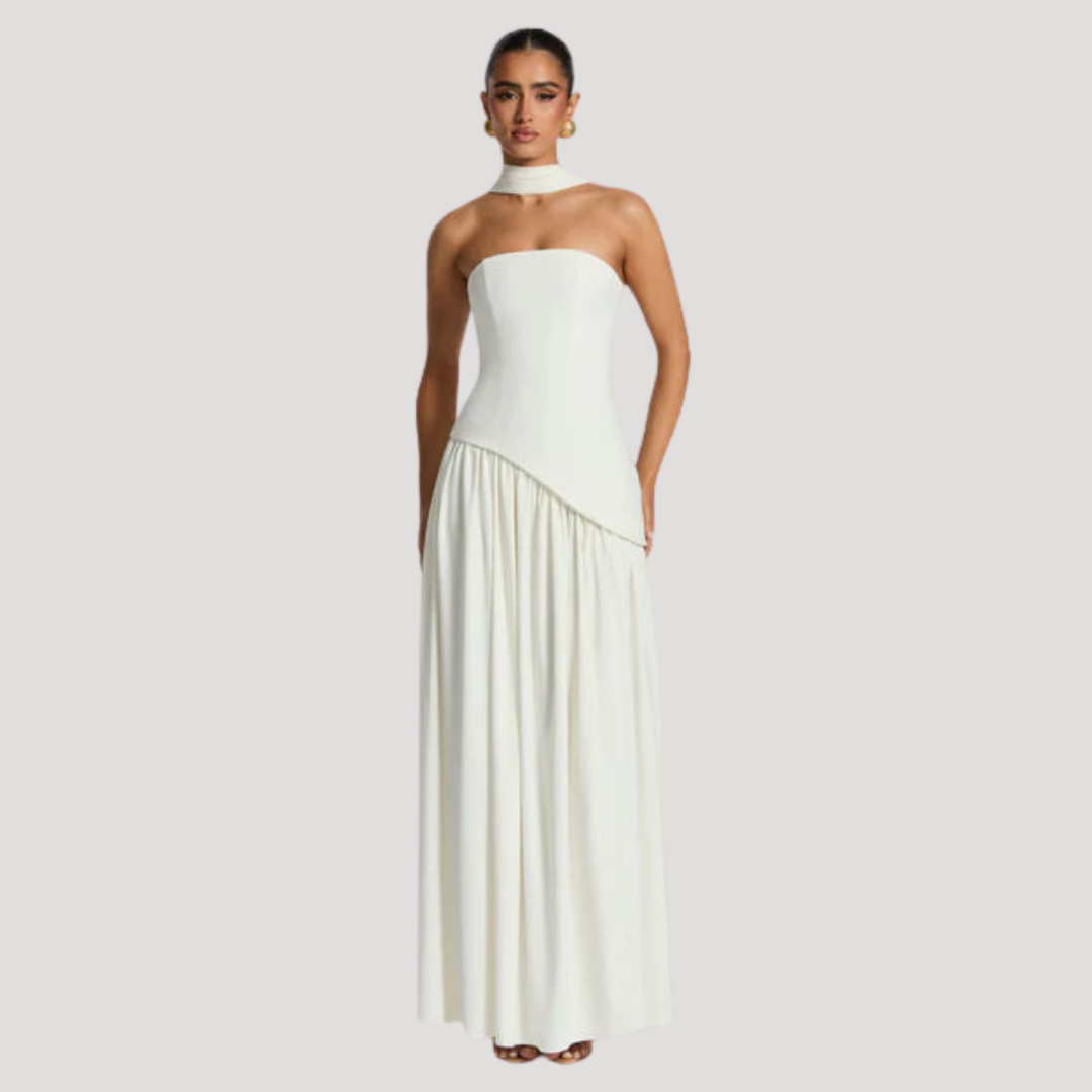 Robe De Cérémonie Femme Longue Bustier Plissée