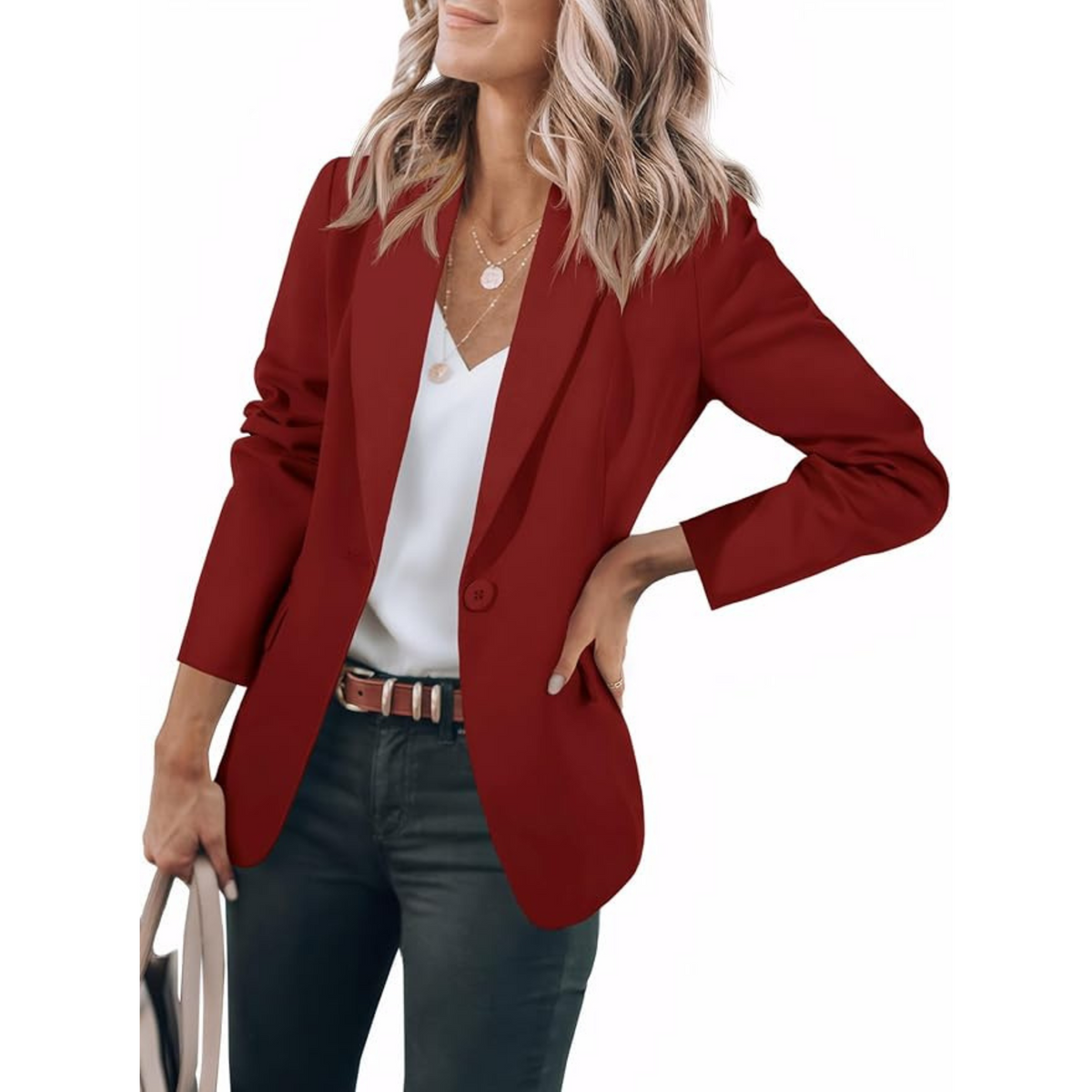 Blazer Femme Décontracté Coupe Fluide Et Ligne Chic