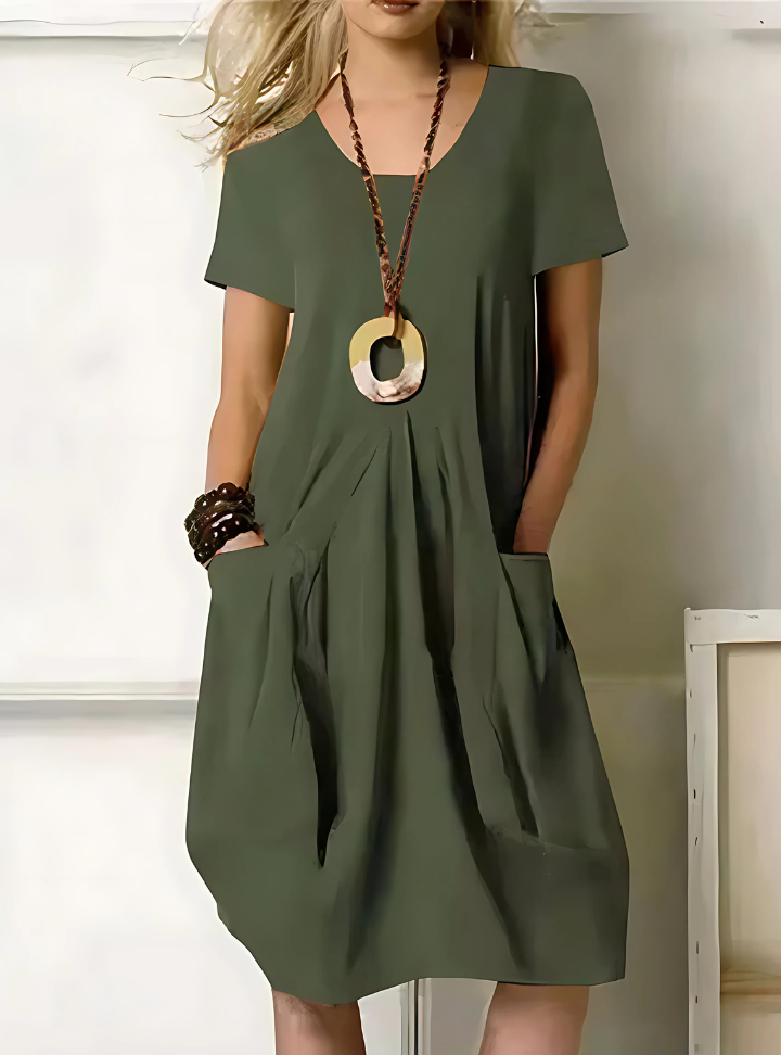 Robe élégante coupe évasée pour femme