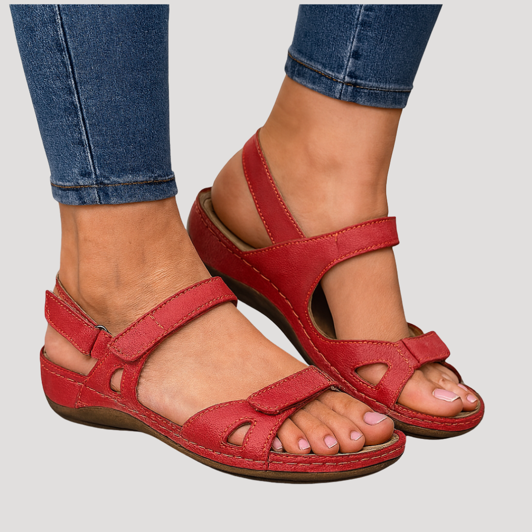 Sandales Femme À Brides Ajustables Et Semelle Souple