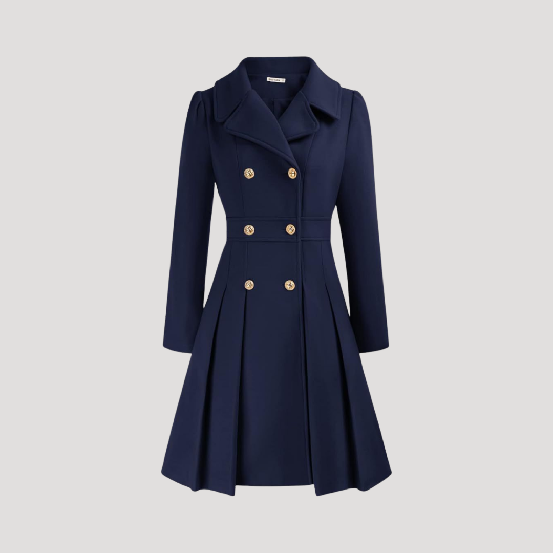 Manteau Femme Croisé À Double Boutonnage Structuré