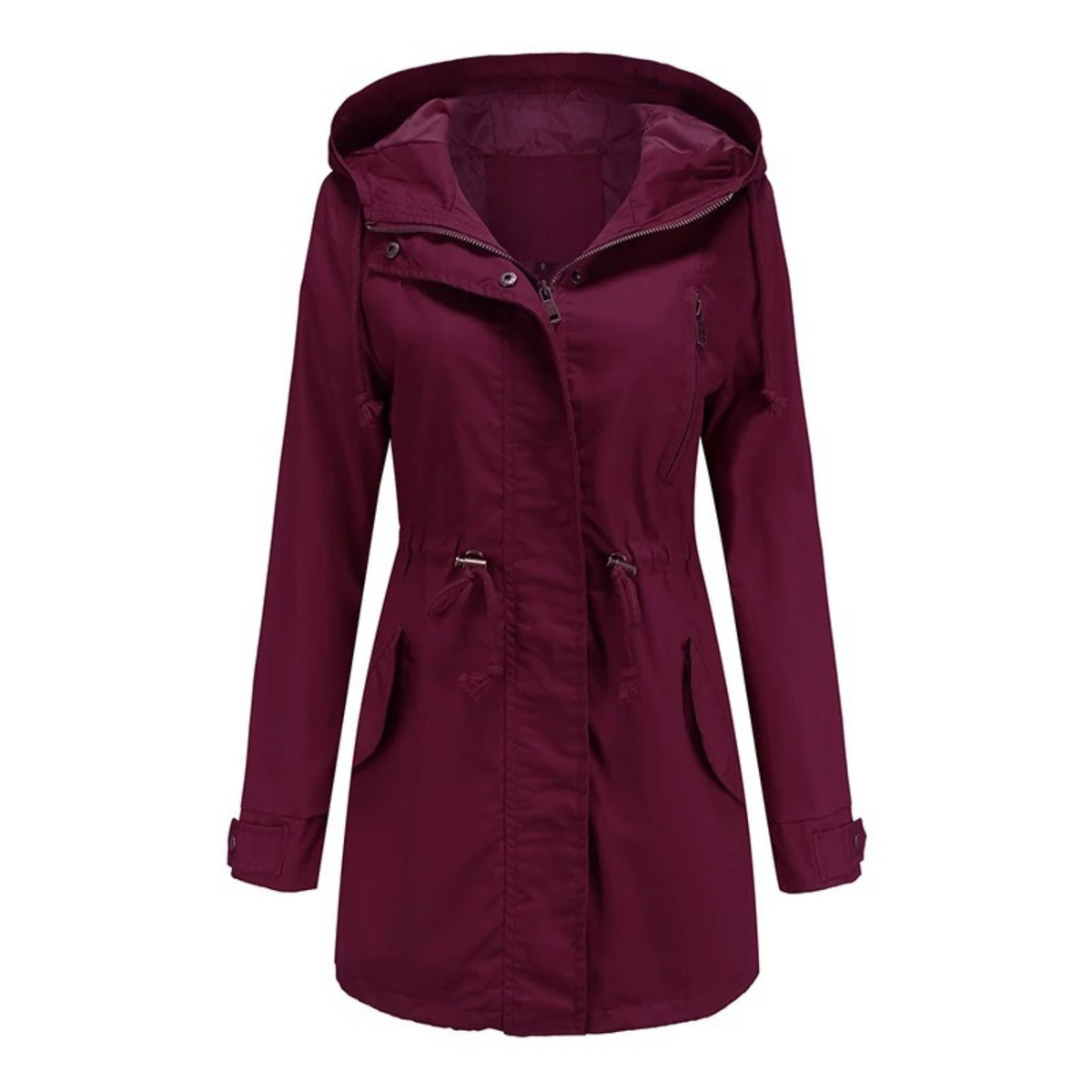 Coupe Vent Femme Léger À Capuche Et Coupe Décontractée