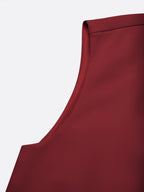 Robe Midi Femme Drapée À Décolleté Ouvert Et Coupe Ajustée