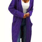 Gilet Femme En Maille Sans Col Avec Poche Pratique