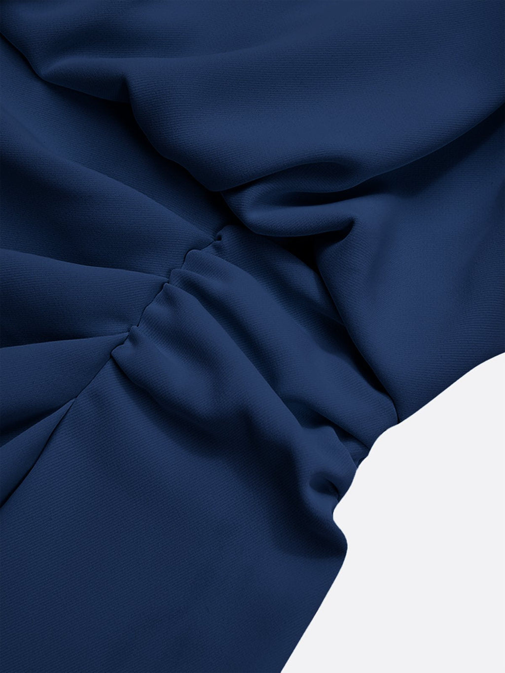 Robe Midi Femme Drapée À Décolleté Ouvert Et Coupe Ajustée