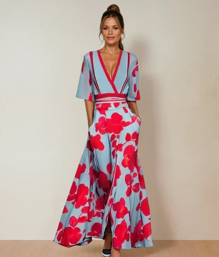 Robe à manches longues et coupe flatteuse pour femme