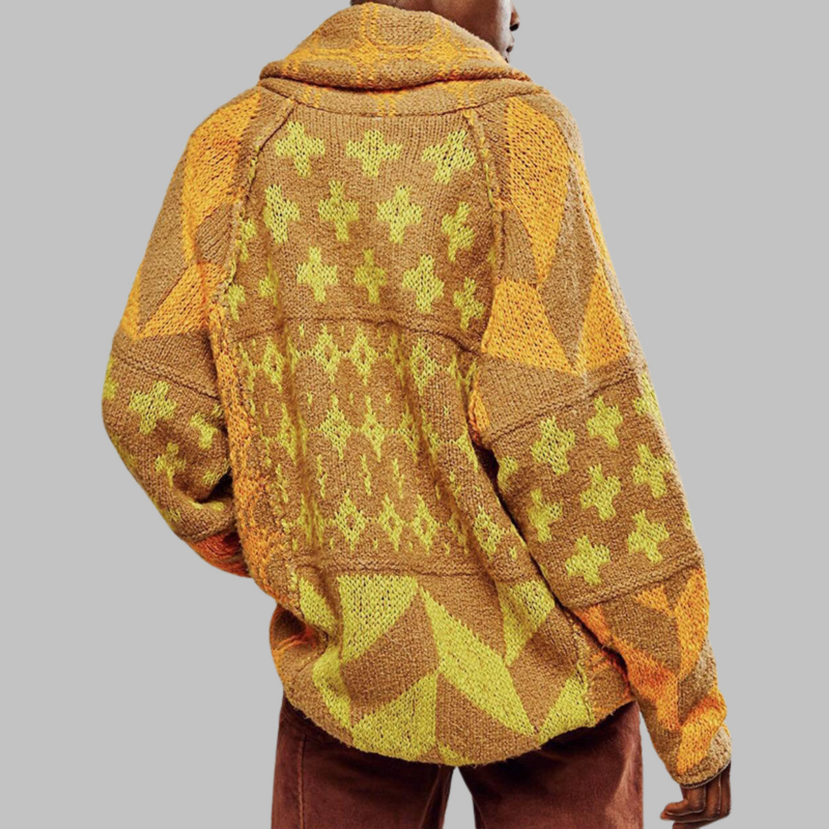 Cardigan boutonné coupe oversize intemporel pour femme
