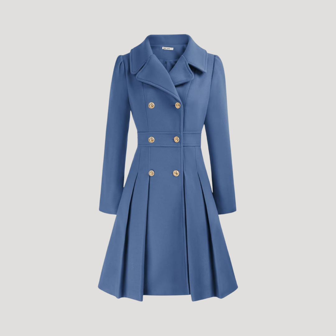 Manteau Femme Croisé À Double Boutonnage Structuré