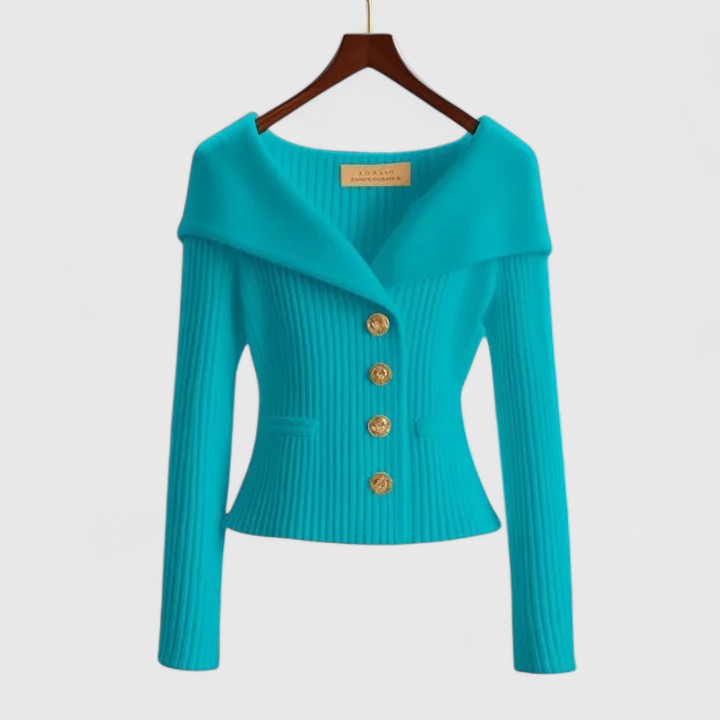Cardigan court en tricot chaud pour femme