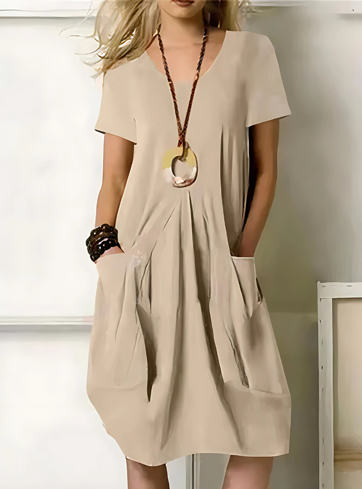 Robe élégante coupe évasée pour femme