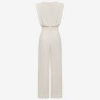 Combinaison Femme Fluide Avec Ceinture Coupe Minimaliste