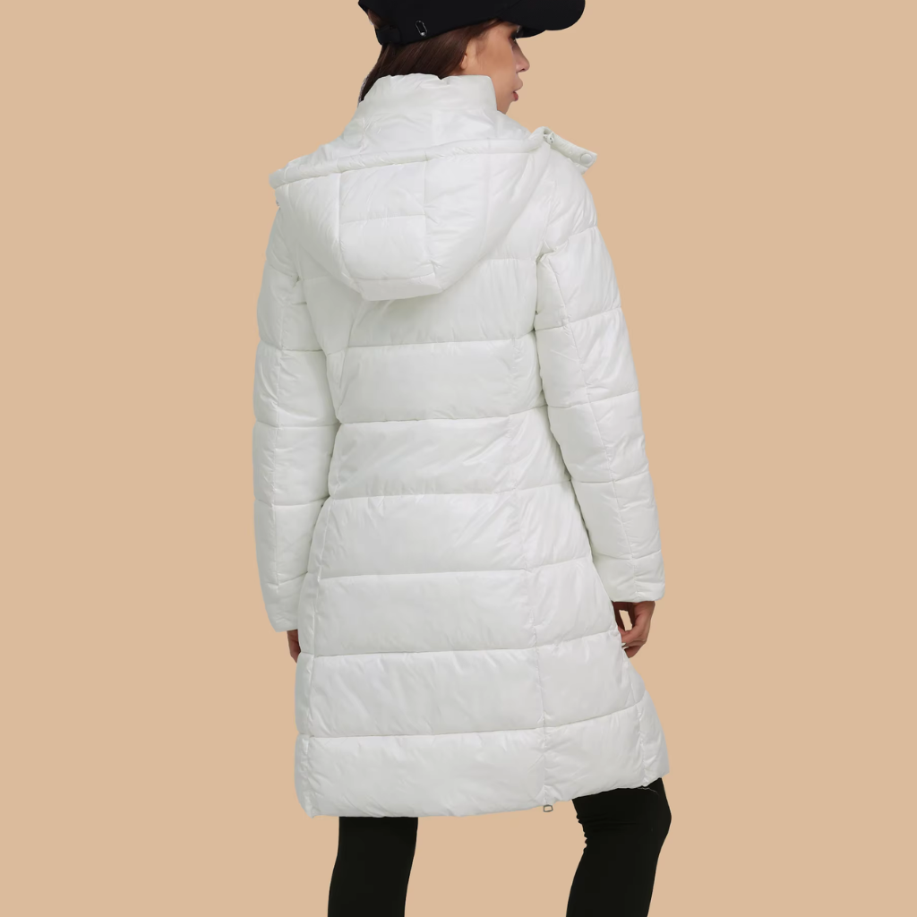 Doudoune Femme Longue Matelassée Et Chaude Pour L'Hiver