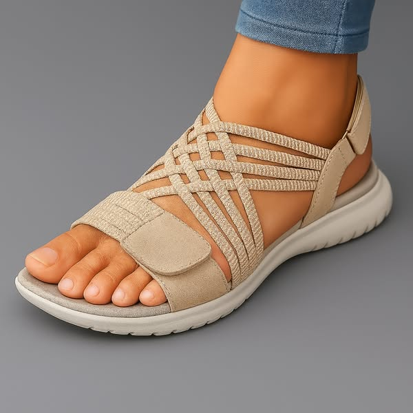 Sandales De Maintien Femme À Brides Élastiques