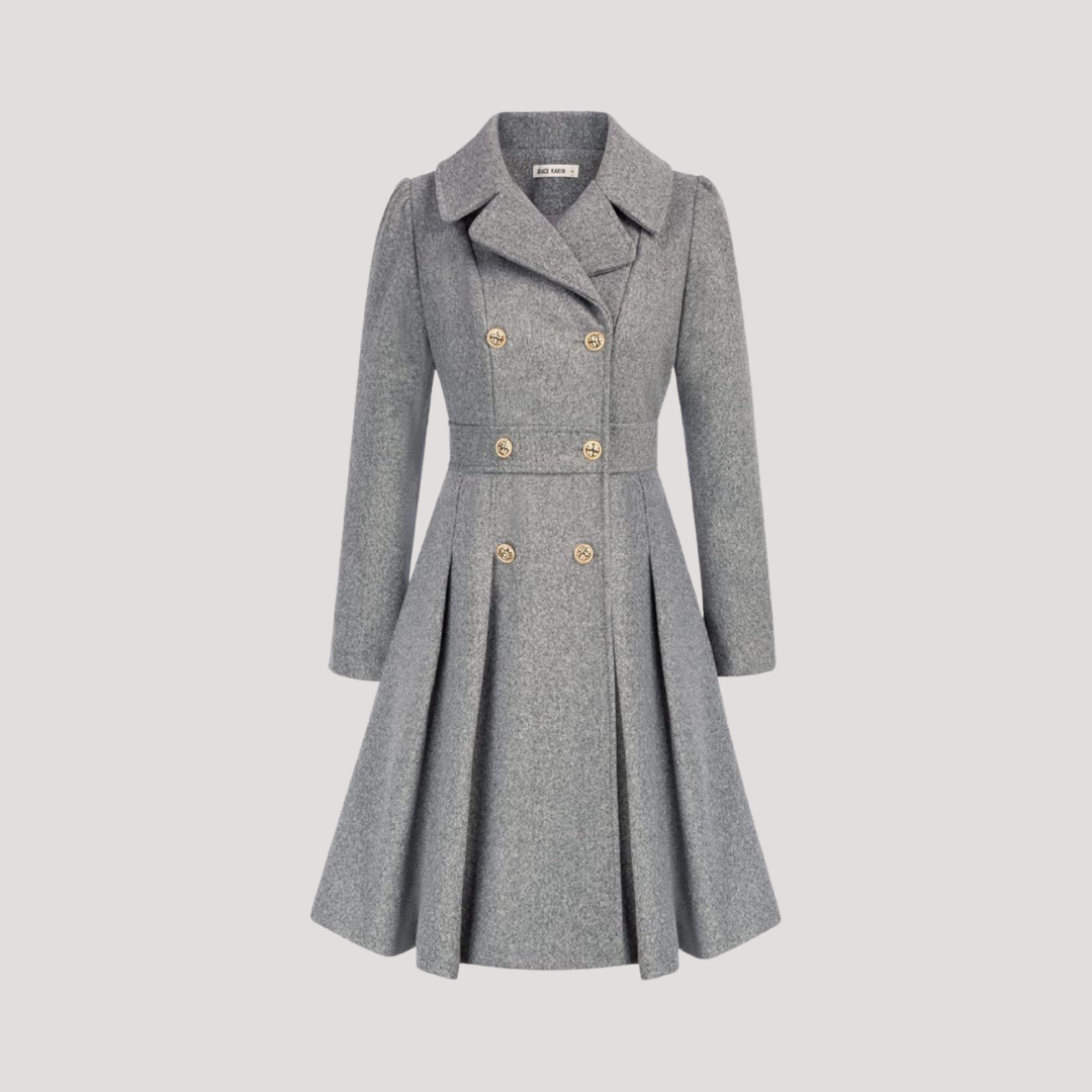 Manteau Femme Croisé À Double Boutonnage Structuré