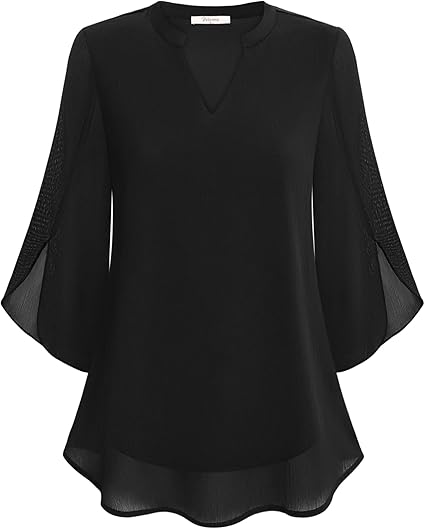 Blouse Femme Fluide Légère À Manches Chauve-Souris